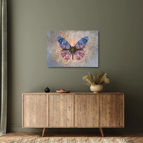 Obraz na szkle - Steampunk motyl (70x50 cm)