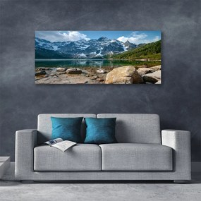 Zdjęcie na płótnie Górska Panorama z Jeziorem