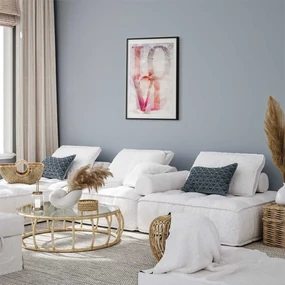 Plakat Miłość magnolii 40x60 cm z ramą czarną z marginesem ARTGEIST B