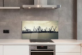 Panel szklany do Kuchni Gdańskie Żurawie Stoczniowe
