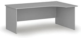 Narożne biurko PRIMO GRAY, 180x120 cm, prawe, szare