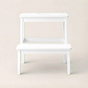 Bambusowy taboret ze schodkiem KROK, wys. 46 cm