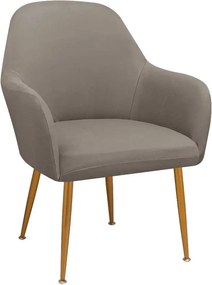 Elastyczny pokrowiec na krzesło z podłokietnikami AVERO Kolor: Szarobrązowy