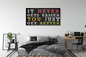 Zdjęcie na płótnie Kolorowy Napis Motywacyjny