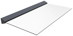 Zadaszenie nad drzwi z aluminium 140 × 90 cm płaskie z oświetleniem LED – LUXAMA