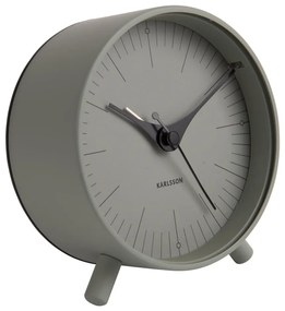 Zielony metalowy budzik Karlsson Index, ø 11 cm