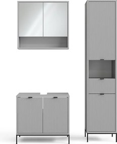 Zestaw mebli łazienkowych szary 70x45x63 eliza