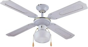 Wentylator sufitowy 4 łopatki 1 lekki D.105 cm 50w kolor BIAŁY DA54012