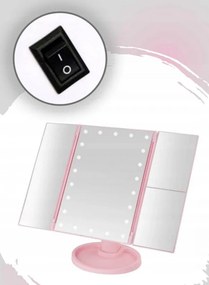 Lusterko Do MAKIJAŻU Powiększające 3X Kosmetyczne PODŚWIETLANE LED | VOLAN