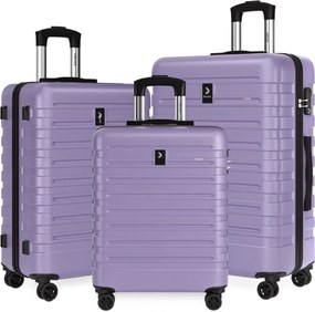 Zestaw walizek podróżnych NEW YORK, 3-elementowy, ABS, jasnofioletowy Deuba