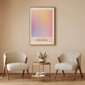 Plakat Peaceful Drift 60x90 cm z ramą złotą z marginesem ARTGEIST B