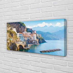 Zdjęcie na płótnie Kolorowe Budynki na Wybrzeżu Włoch