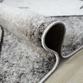 Dywan nowoczesny Perlage Wielokąty beżowo-szary 200 cm x 300 cm