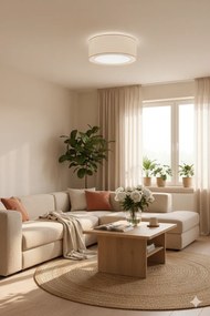 Kremowy minimalistyczny plafon sufitowy - 5X S437 S2-M68