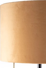Nowoczesna lampa stołowa żółta ze złotem - Rosalina