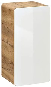 Zestaw podwieszanych mebli łazienkowych Zeftox 3Q 80 cm - Biały połysk