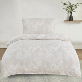 Pościel żakardowa Alabama beżowy, 140 x 200 cm, 70 x 90 cm