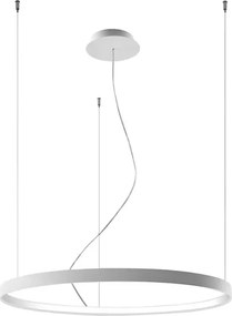 Biała lampa wisząca ring LED S6-K29