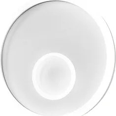 Kinkiet LED Melania, 40 W, biały, 1700 lm, ciepłe światło 3000 K, satynowane aluminium i metakrylan, IP20, nowoczesny design, średnica 40 cm