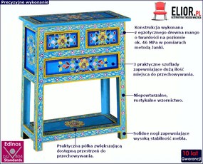 Drewniana szafka z szufladami - Norman