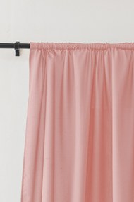 Zasłona OXFORD LIGHT 140x250 cm, różowa Zawieszanie: Taśma z wiązaniami