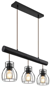 Globo 15326-3NB - Żyrandol na lince MINA 3xE27/60W/230V
