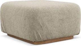 Pufa - z tkaniny bouclé - beżowy - AILANI