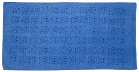 Szybkoschnący ręcznik kąpielowy UŚMIECH niebieski