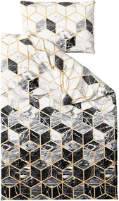 PrzytulneMieszkanie.pl PrzytulneMieszkanie.pl Bawełniana pościel ATHENA POLY czarna Rozmiar pościeli: 70 x 90 cm | 140 x 220 cm