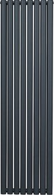 Grzejnik kolumnowy owalny – 1800 mm x 480 mm – antracytowo-szary