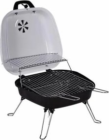 Grill ogrodowy Gart turystyczny przenośny na węgiel drzewny biały