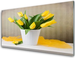 Szkło do Kuchni na Ścianę Wiosenna Kompozycja Tulipanów