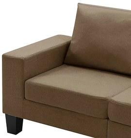 2-osobowa sofa brązowa z podłokietnikami - Lurra 2Q