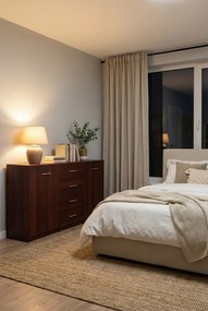 Komoda Z Szufladami I Półkami Do Salonu Wenge C4-W36