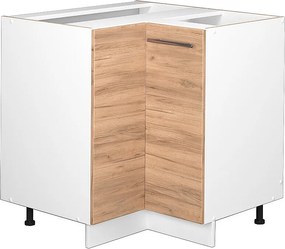 Szafka narożna złoty dąb energetyczny 80.5x51.6x82 fame-line