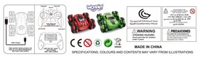 Woopie zdalnie sterowane auto rc akrobata rotacja 360 z pilotem 2,4 ghz