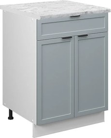 Szafka dolna do kuchni jasnoniebiesko-szary 60x60x82 fame-line