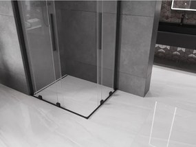 Mexen Velar Duo kabina prysznicowa rozsuwana 100 x 90 cm, transparent, czarna - 871-100-090-02-70