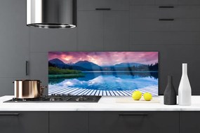 Panel Kuchenny Krystaliczne Jezioro W Górach