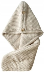 Turban na włosy HAIRNEST z mikrofibry, beżowy
