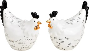 Ceramiczna kurka HENIQUE 8 cm biała - więcej wariantów