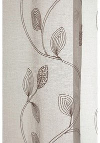 Brązowa firanka z woalu 135x245 cm – Sehlbach