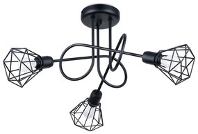 Czarna lampa sufitowa ø 10 cm Varpu – Nice Lamps