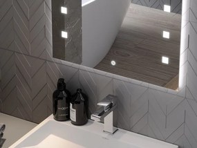 Mexen Ner lustro łazienkowe podświetlane 80 x 60 cm, LED 6000K, antypara - 9809-080-060-611-00