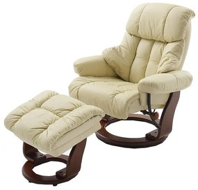 Fotel regulowany HABI kremowy/orzech