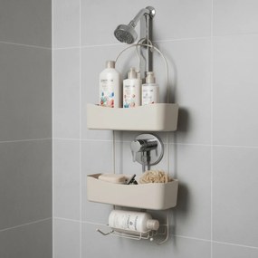 Metalowa półka łazienkowa ARC, 24 x 12 x 59 cm