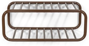 Ciemnobrązowa metalowa wisząca szafka na buty 72x28x35 cm Retro – Spinder Design