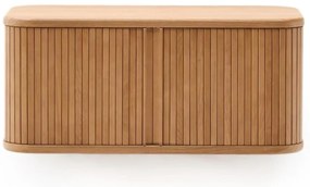 Wisząca szafka pod umywalkę w dekorze jesionu w naturalnym kolorze 90x40 cm Mailen – Kave Home