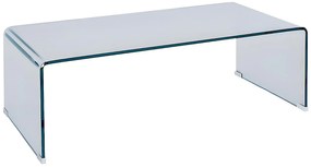 Stolik kawowy ALONZO - Gięte szkło hartowane