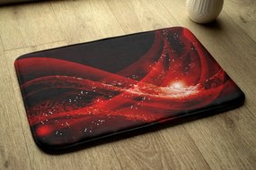 Antypoślizgowy dywanik łazienkowy Antypoślizgowy dywanik łazienkowy Czerwona abstrakcja